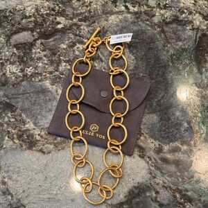 NWT - Julie Vos Gold Catalina Light Necklace
